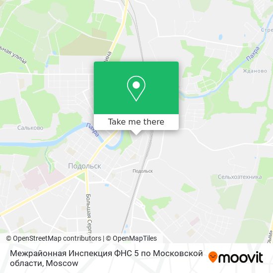 Межрайонная Инспекция ФНС 5 по Московской области map