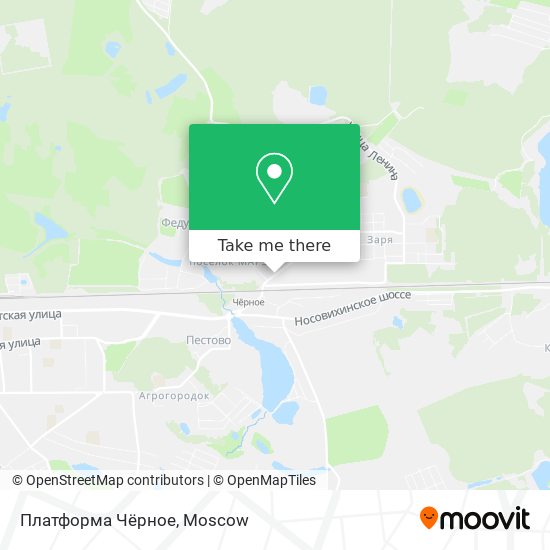 Платформа Чёрное map