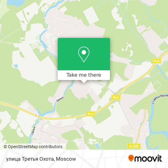 улица Третья Охота map