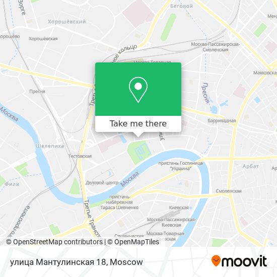 улица Мантулинская 18 map