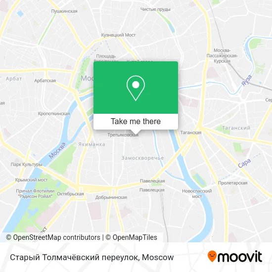 Старый Толмачёвский переулок map