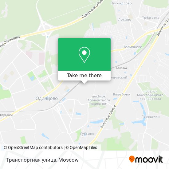 Транспортная улица map