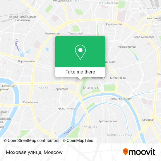 Моховая улица map