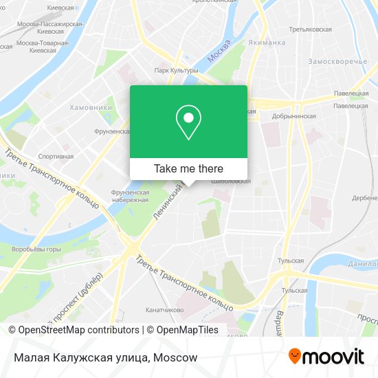 Малая Калужская улица map