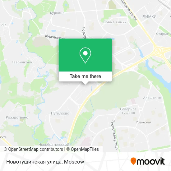 Новотушинская улица map