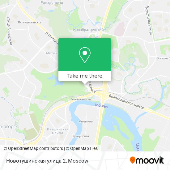 Новотушинская улица 2 map