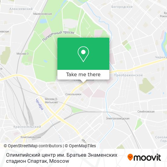 Олимпийский центр им. Братьев Знаменских стадион Спартак map