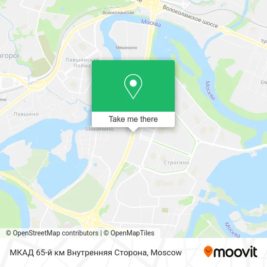 МКАД 65-й км Внутренняя Сторона map