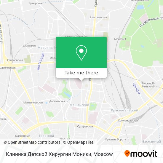 Клиника Детской Хирургии Моники map