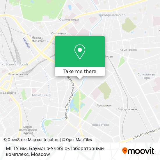 МГТУ им. Баумана-Учебно-Лабораторный комплекс map