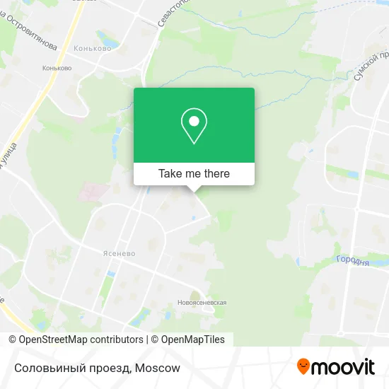 Соловьиный проезд map