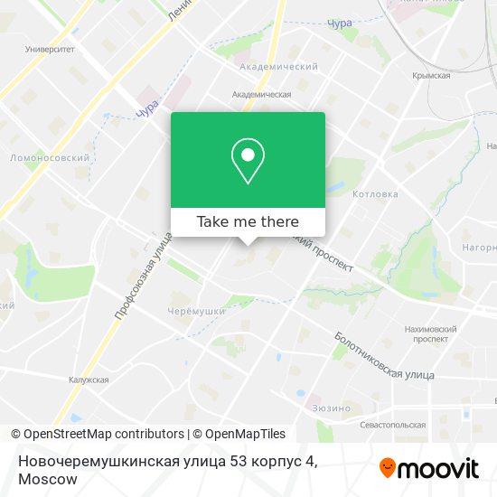 Новочеремушкинская улица 53 корпус 4 map