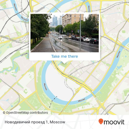 Новодевичий проезд 1 map