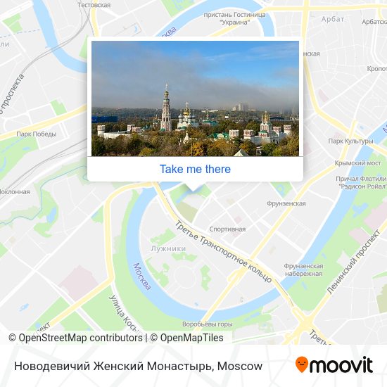 Новодевичий Женский Монастырь map