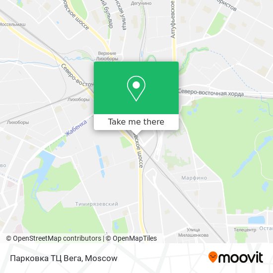 Парковка ТЦ Вега map