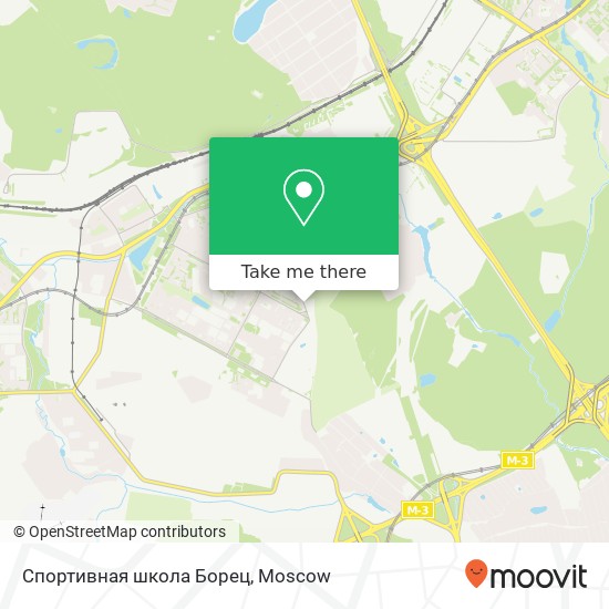 Спортивная школа Борец map