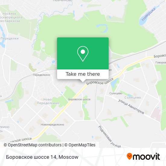 Боровское шоссе 14 map