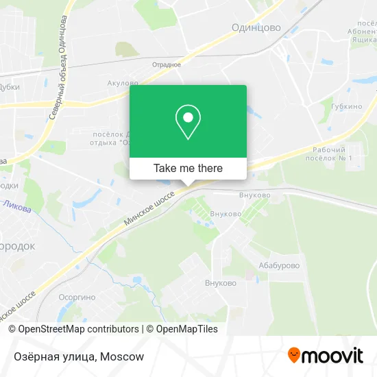 Озёрная улица map