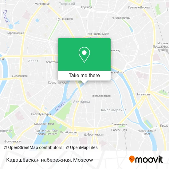 Кадашёвская набережная map