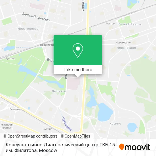 Консультативно-Диагностический центр ГКБ 15 им. Филатова map