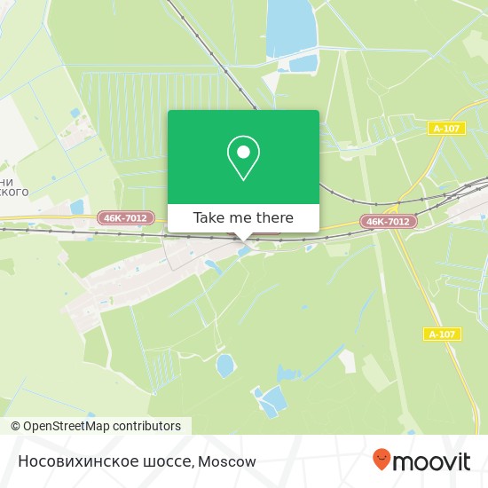 Носовихинское шоссе map