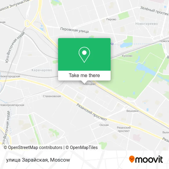 улица Зарайская map