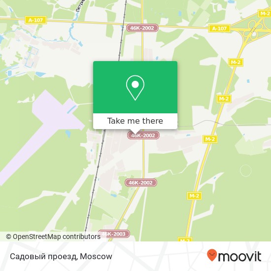 Садовый проезд map