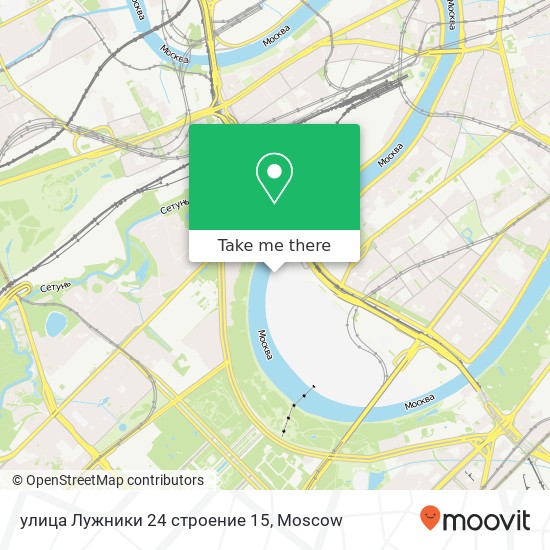 улица Лужники 24 строение 15 map