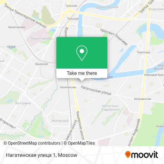 Нагатинская улица 1 map