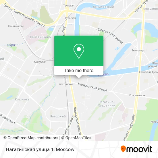 Нагатинская улица 1 map