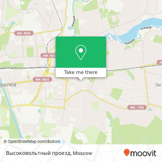 Высоковольтный проезд map