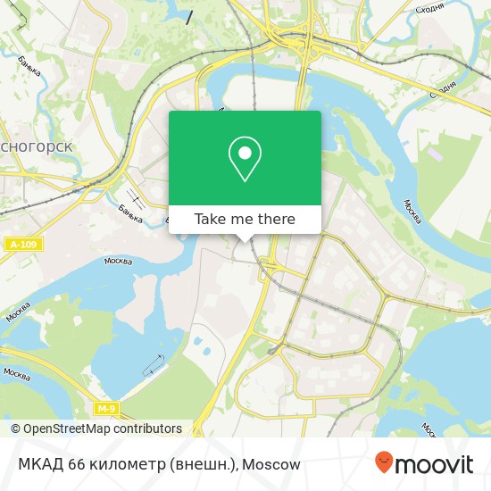 МКАД 66 километр (внешн.) map