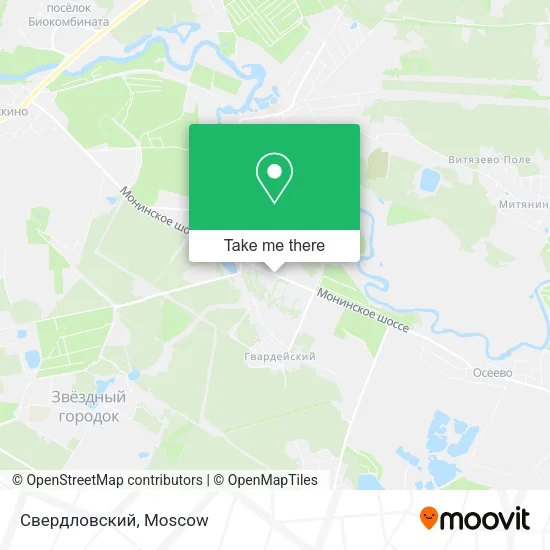 Свердловский map