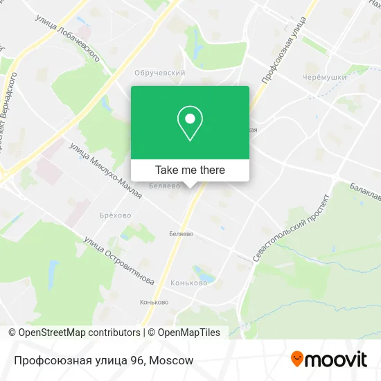 Профсоюзная улица 96 map