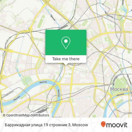 Баррикадная улица 19 строение 3 map