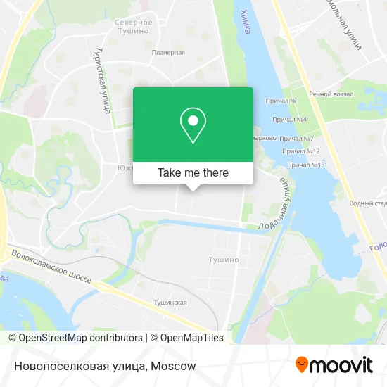 Новопоселковая улица map