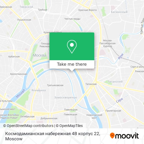 Космодамианская набережная 4В корпус 22 map