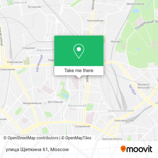 улица Щепкина 61 map