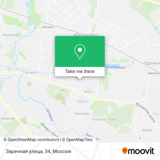Заречная улица, 34 map