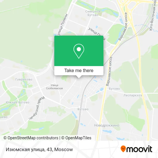 Изюмская улица, 43 map