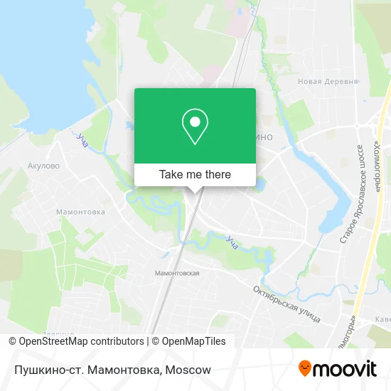 Пушкино-ст. Мамонтовка map