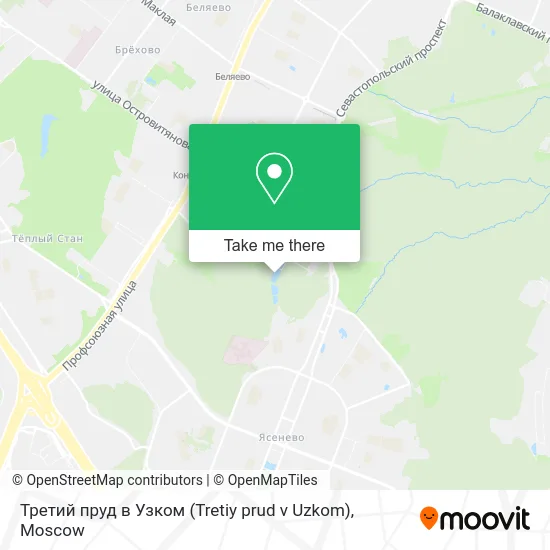 Третий пруд в Узком (Tretiy prud v Uzkom) map