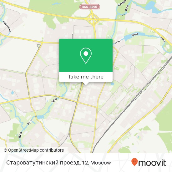 Староватутинский проезд, 12 map
