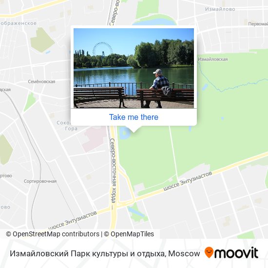 Измайловский Парк культуры и отдыха map