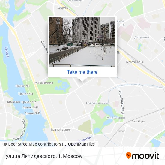 улица Ляпидевского, 1 map