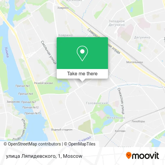 улица Ляпидевского, 1 map