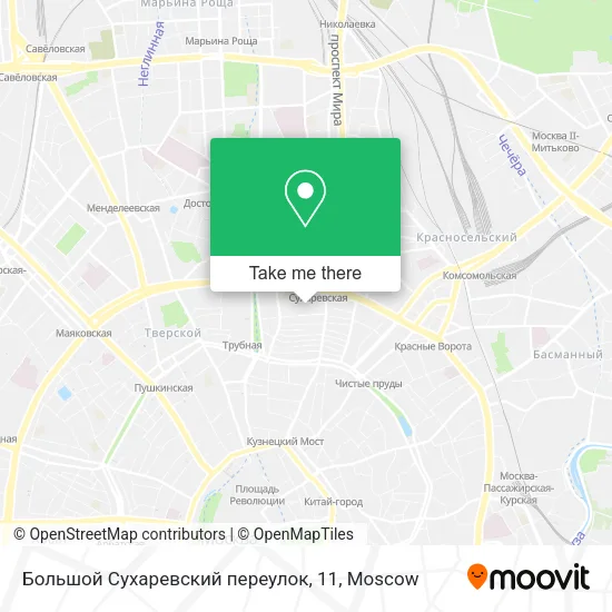 Большой Сухаревский переулок, 11 map