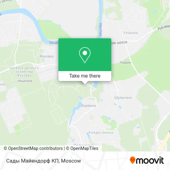 Сады Майендорф КП map