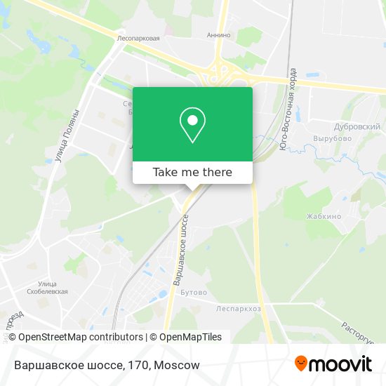 Варшавское шоссе, 170 map