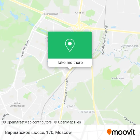 Варшавское шоссе, 170 map